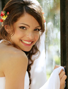 photo of a syracuse bride with brown hair