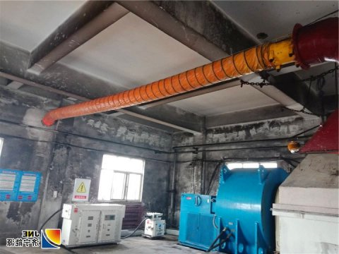 朱家峁煤矿为原煤仓加装“吸尘器”除尘效果好