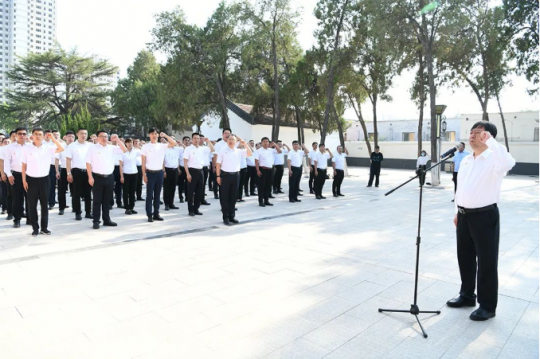 济宁能源党委组织开展新发展党员入党宣誓