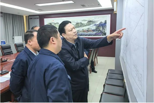 张广宇到花园煤矿检查指导工作