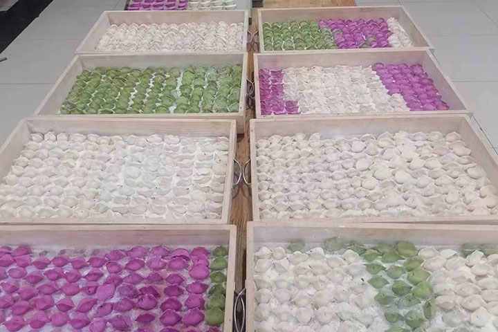 2023年1月22日，运河煤矿食堂为职工们准备了彩色饺子。（地点：运河煤矿，拍摄：李健） (1).jpg